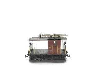 BEMO 1270 scala H0m Locotrattore elettrico Tm 2/2 73 delle RhB, marrone - Imagen 1 de 8