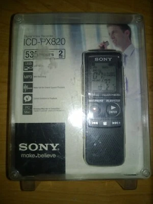 Sony ICD-PX820 (2GB, 535 Hours) Handheld Digital Voice Recorder - Image 1 of 4