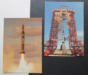 PERSHING 2 Lanzamiento 1982+ HERMES A 1 Arenas Blancas Casi Nuevo MISIL RANGE 2 De Colección Postales - Imagen 1 de 3