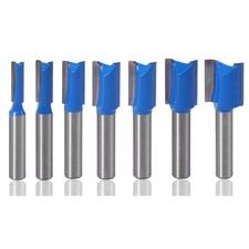 Woodworking Milling Cutter Router Bit Kit Set 8mm Shank 7Pcs Tools 6mm - 20mm