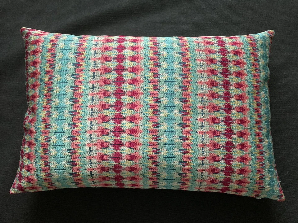 Osborne & Little Embroidered Fabric Cushion Cover ZOUINA~ 60 x 40cm - Teal - Image 1 of 4