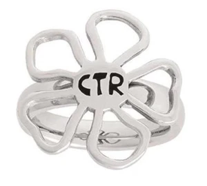 Anillo J115 Talla 5-10 Acero Inoxidable Flor Mormona Un Momento En El Tiempo SUD CTR - Imagen 1 de 9