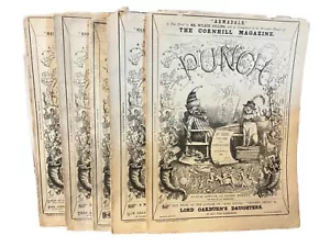 5 British PUNCH Magazine Oct. 1, 8, 15, 22, 29, 1864 Humor Cartoon Politics - Foto 1 di 16