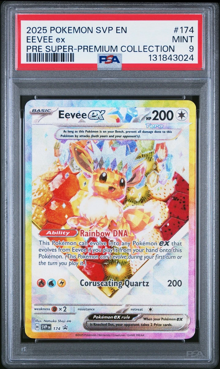 Eevee Pokémon TCG Professional Sports Authenticator (PSA) Grade 9