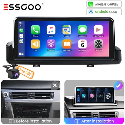 GPS estéreo para automóvil CarPlay Linux de 10,25" para BMW Serie 3 E90 E91 E92 E93 + Cámara AHD Foto 1 de 4