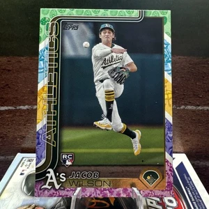 2025 Topps Series 1 JACOB WILSON RC Easter Egg Holiday Pastel SP ATHLETICS - Picture 1 of 1