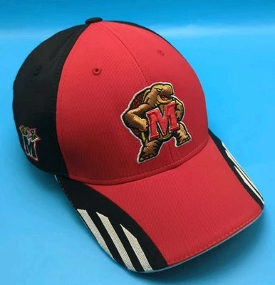 UNIVERSITY OF MARYLAND UMD hat adidas flexfit fitted cap Size: L  7  1/4 - 7 3/8 - Image 1 of 4