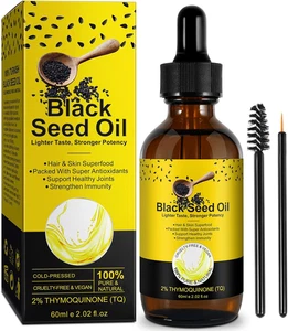 Premium Turkish Black Seed Oil – 3X Thymoquinone Cold Pressed, Hair & Skin - Picture 1 of 10