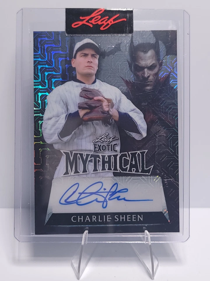 2023 Leaf Exotic Charlie Sheen Mythical Auto Redemption Mojo Dracula #1/1 - Image 1 of 2
