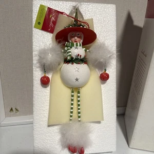 DEPT 56 Christmas Krinkles Blushing Snow Woman Ornament, Neu im Karton mit Etikett - Bild 1 von 7