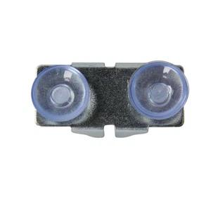 SSWBasics Paquete de 8 soportes de estante de vidrio traseros/centrales con parachoques de goma - Imagen 1 de 2