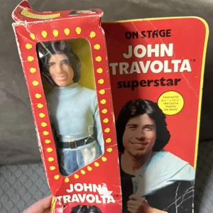 1977 De colección Chemtoy On Stage John Travolta Superstar 11" Figura de acción Muñeca Fotos - Imagen 1 de 12