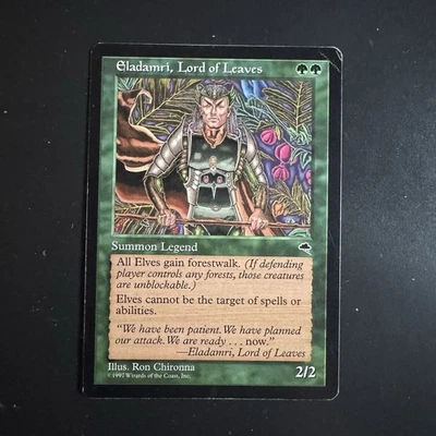 MTG Magic The Gathering Tempest Eladamri, Lord of Leaves Moderately Played MP - Image 1 of 2
