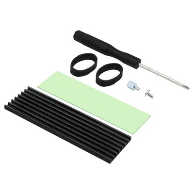 Aluminum Heat Sink for NVME SSD with Themal Pad Cooling Radiators 1Set - Image 1 of 4