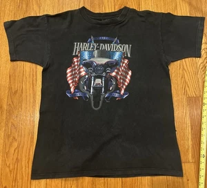 Camiseta vintage Harley Davidson emblema 3d talla L  - Imagen 1 de 5