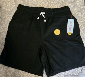 Cat & Jack™ Unisex Drawstring Knit Pull-On Black Shorts Size XXL(18) - Picture 1 of 4
