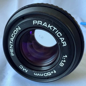 Pentacon Prakticar 50mm f/1.8 MC Lens Praktica Mount Reasonable Cond #4995563 - Picture 1 of 12