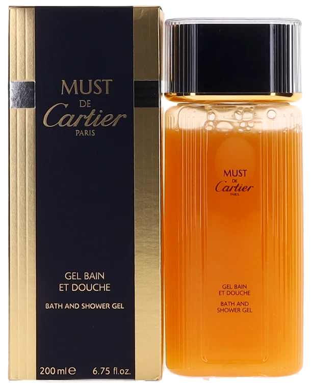 Gel de baño y ducha Must de Cartier de Cartier para hombre 6,75 oz nuevo Foto 1 de 1