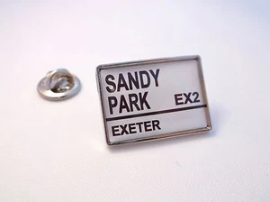 EXETER CHIEFS STADION STRASSENSCHILD ANSTECKNADEL ABZEICHEN GESCHENK - Bild 1 von 1