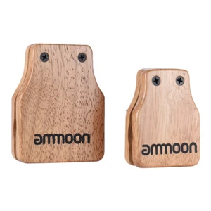 ammoon Large & Medium 2pcs Cajon Box Drum Companion Accessory Castanets V6D4 - Picture 1 of 9