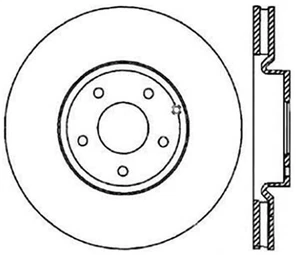 StopTech 127.42079R Select Sport Cross-Drilled And Slotted Disc Brake Rotor - Picture 1 of 1
