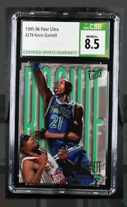 1995-96 Fleer Ultra Kevin Garnett #274 grado CSG 8,5 quasi nuovo/mt + celtici - Foto 1 di 2