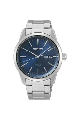 Seiko da Uomo a Energia Solare Abito Orologio SNE525P1 Resistente All'Acqua - Immagine 1 di 4