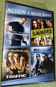 Vier Spielfilme: Schmuggler/Wilde/Verkehr/Miami Vice DVD (NEU VERSIEGELT) - Bild 1 von 2