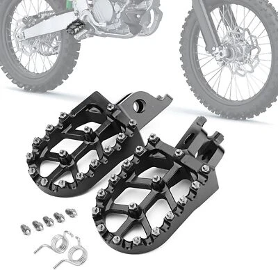 Dirt Bike Foot Pegs,Motorcycle Footpegs Wider Foot Rest Pedal CNC for KX250 KX45 - Image 1 of 4