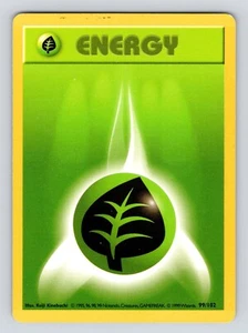 Pokémon TCG Gras Energie Base Set 99/102 Regular Shadowless Common - Bild 1 von 2