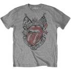 Rolling Stones  - Unisex T- Shirt - Tattoo You Us Tour  - Grey Cotton