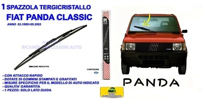 Tergicristalli  Panda 750 4x4 1000 1986 2003  Spazzola Tergicristallo Vetro - Immagine 1 di 2