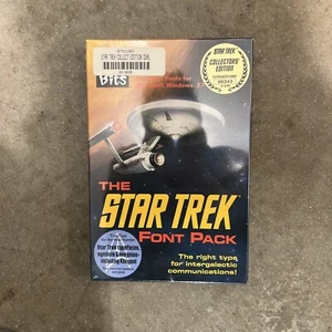 1992 New The Star Trek Font Pack MS-DOS / Windows 3.1 Numbered Collectors Ed. - Picture 1 of 2