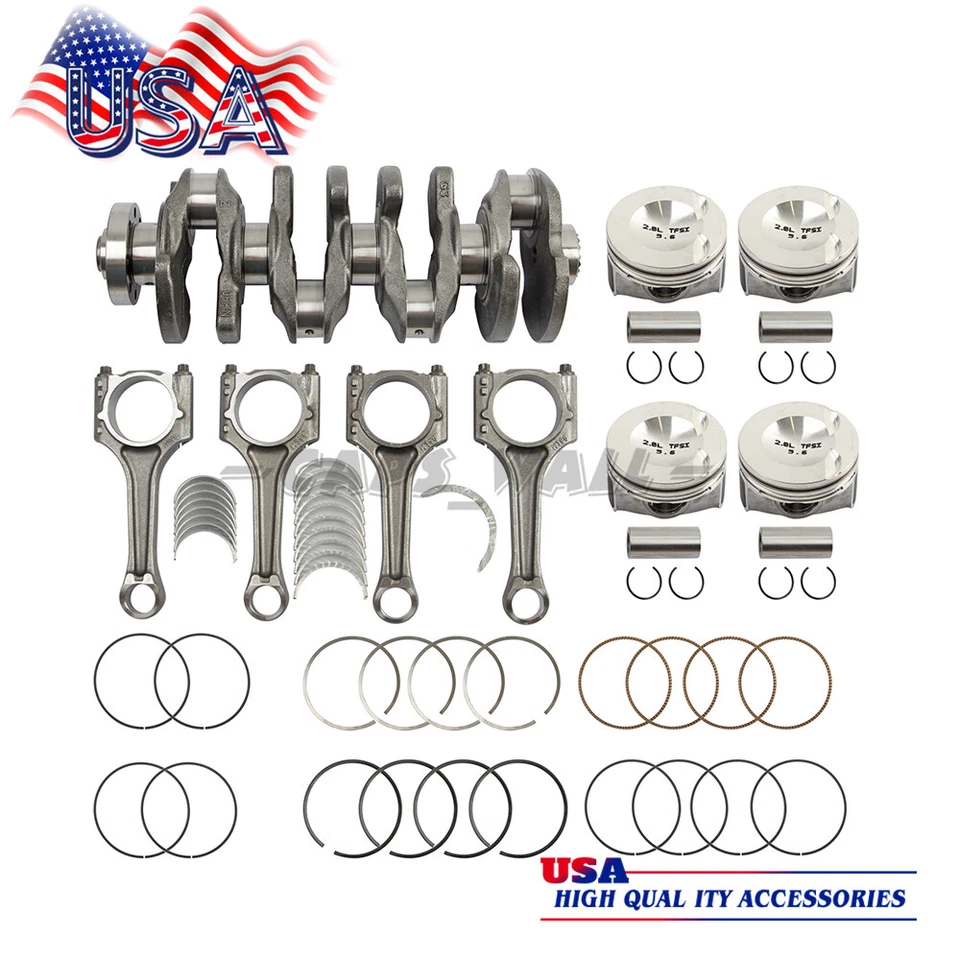 2015-2024 Volkswagen & Audi 2.0L Turbo EA888 Gen III Engine Crankshaft 52MM Main Foto 1 de 4