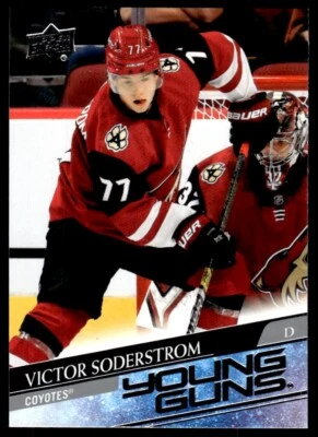 2020-21 UPPER DECK YOUNG GUNS Victor Soderstrom Arizona Coyotes #221 R42 - Image 1 of 2