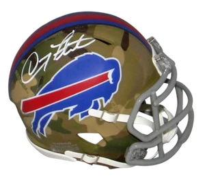 DOUG FLUTIE AUTOGRAPHED SIGNED BUFFALO BILLS CAMO SPEED MINI HELMET BECKETT - Picture 1 of 1