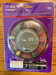 Vintage ReadRight CD/DVD Mechanical Disk Cleaner TX258 Case & Solution -- NEU! - Bild 1 von 2