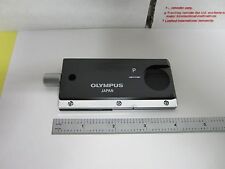 Olympus Microscope Slide Polarisant Filtre Optiques Bin #54-12