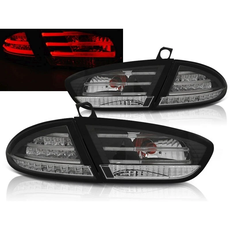 LED Rückleuchten klarglas schwarz für Seat Leon 03.2009-2013 - Bild 1 von 1