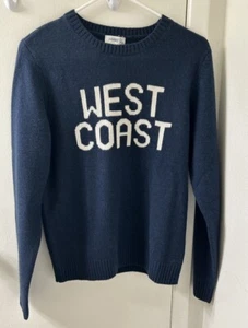 Suéter Johnnie-O Coastal Mezcla Cachemira Cuello Redondo Azul Marino Talla S Nuevo con Etiquetas $228 - Imagen 1 de 9