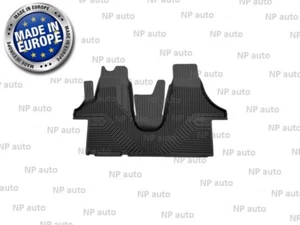 NUEVOS TAPETES DELANTEROS LHD NEGROS DE GOMA REVESTIMIENTOS TODO CLIMA PARA VW T5 T6 2003-2019 - Imagen 1 de 4