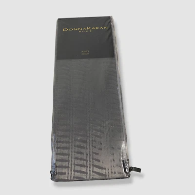 $215 Donna Karan Home Gray Vapor King Sham | 20" x 36" - Image 1 of 4