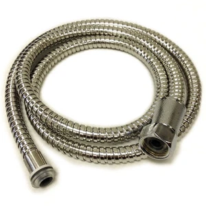 Bathroom Flexible Shower Handheld Water Hose Chrome Finish 48" Long Silver AF01 - Picture 1 of 2