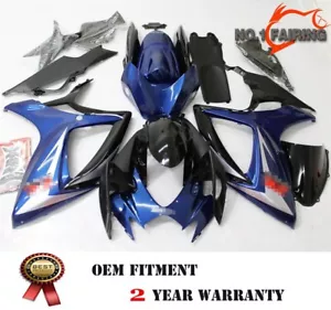 Kit de carenado por inyección ABS azul para Suzuki GSXR600 2007 GSXR750 K6 carrocería trabajo - Imagen 1 de 2