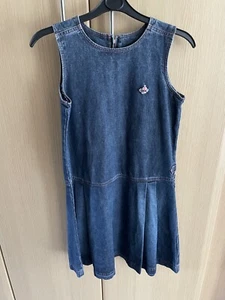 lovely Girls Marks & Spencer blue denim pinafore dress size 13 years - Picture 1 of 10