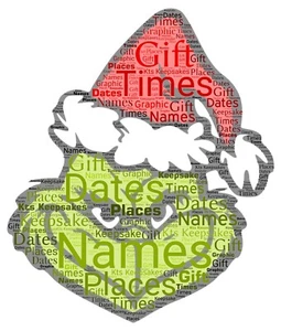 word art personalised gift present keepsake christmas grinch xmas - Picture 1 of 1