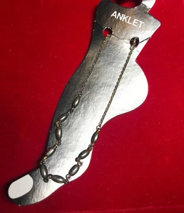 USA Women GOLD Plated  Foot Chain Anklet Barefoot Ankle Bracelet NEW - Picture 1 of 1