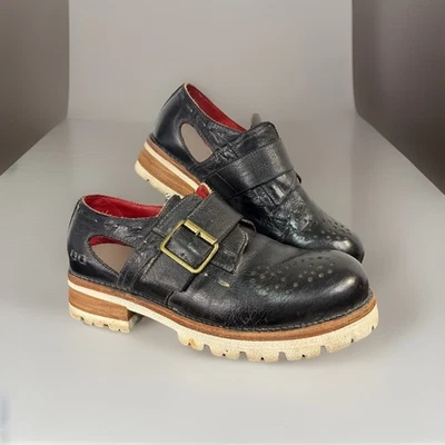 Zapatos Oxford Cama STU Dagny Cuero Negro Ligeros Mujer Talla 8.5 Plataforma Mocasín Foto 1 de 4