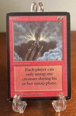 MTG Smoke Beta Magic The Gathering Vintage Rare Moderately Played MP - Image 1 of 2