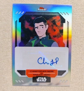 2023 Topps Finest Star Wars Auto #FA-CS Christopher Sean AS Kazuda Xiono - Picture 1 of 3
